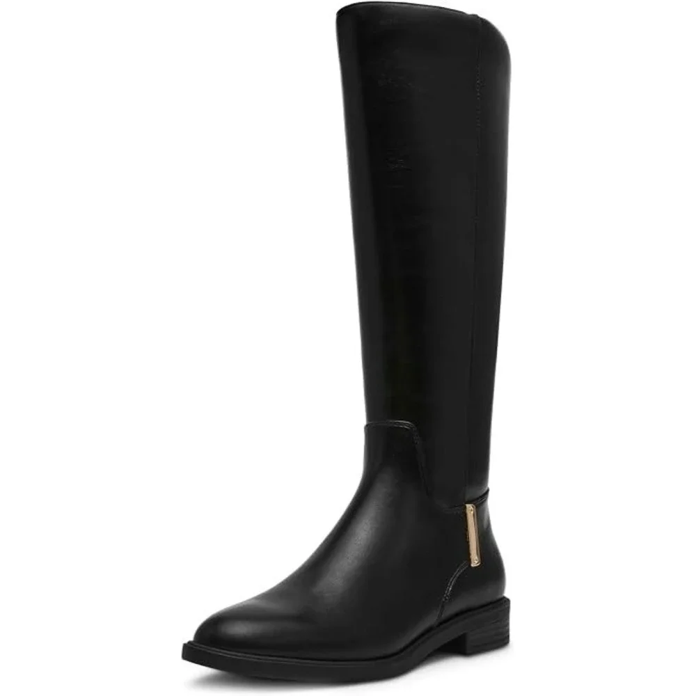 Anne Klein Women's Sinclair Tall Riding Boots Black - Women's US 10M NEW!